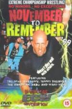 Watch ECW - November To Remember '99 Megavideo