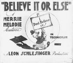 Watch Believe It or Else (Short 1939) Megavideo