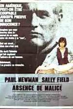 Watch Absence of Malice Megavideo